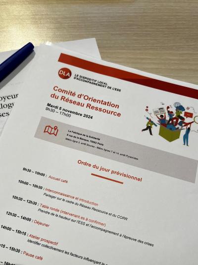 [EVENEMENT] - Comité d'Orientation du Réseau Ressource